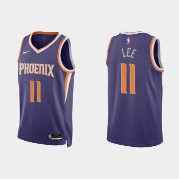 Phoenix Suns #11 Damion Lee Icon Edition Purple Jersey 2022-23