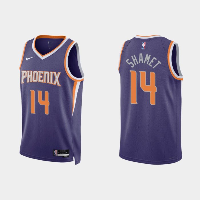 Phoenix Suns #14 Landry Shamet Icon Edition Purple Jersey 2022-23