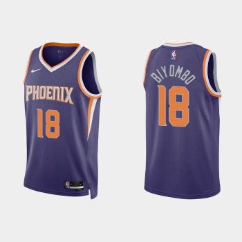 Phoenix Suns #18 Bismack Biyombo Icon Edition Purple Jersey 2022-23