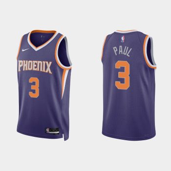 Phoenix Suns #3 Chris Paul Icon Edition Purple Jersey 2022-23