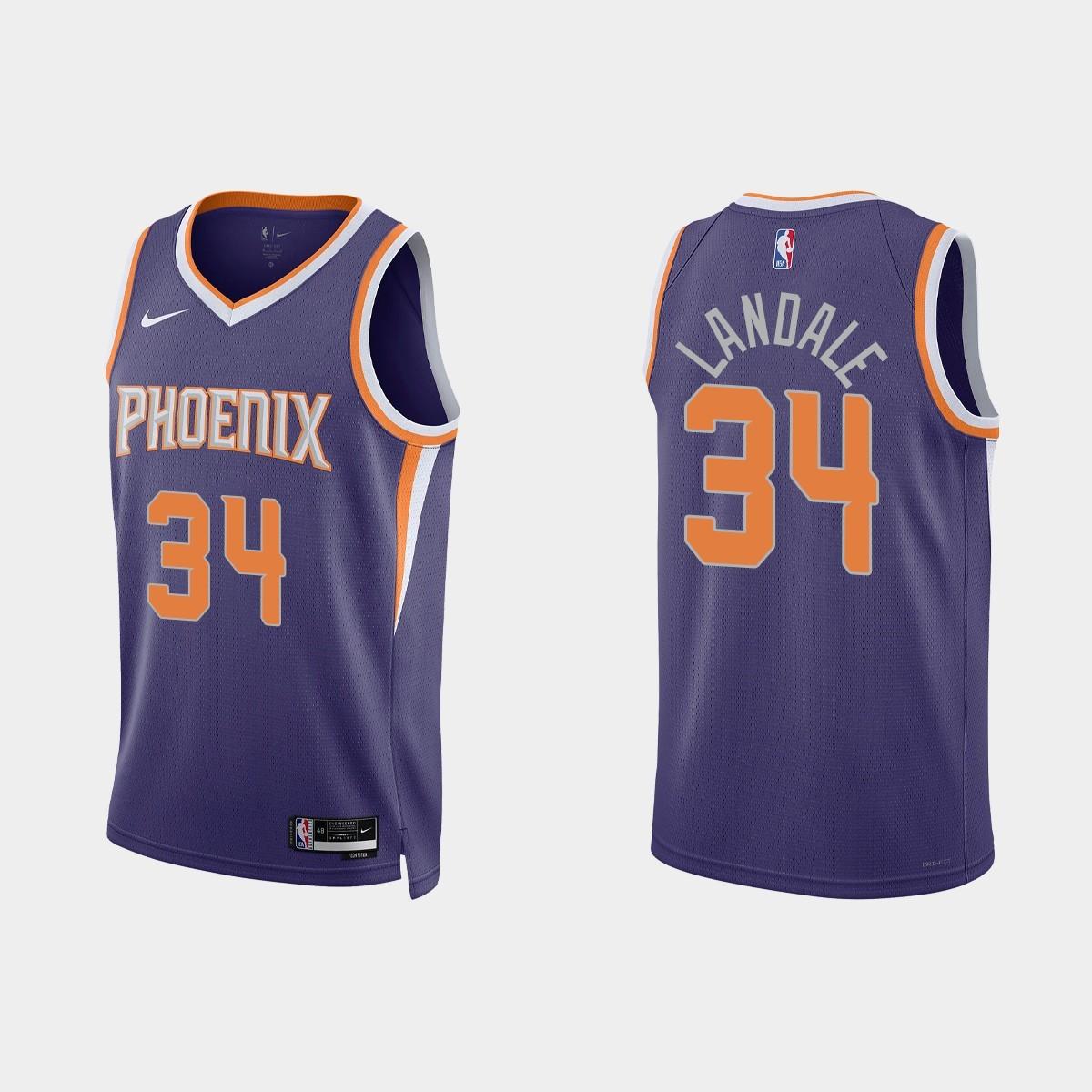 Phoenix Suns #34 Jock Landale Icon Edition Purple Jersey 2022-23 ...