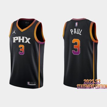 Phoenix Suns Chris Paul #3 Black 2022-23 Statement Edition Jersey