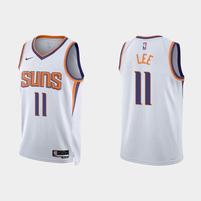 Phoenix Suns Damion Lee #11 Association Edition White Jersey