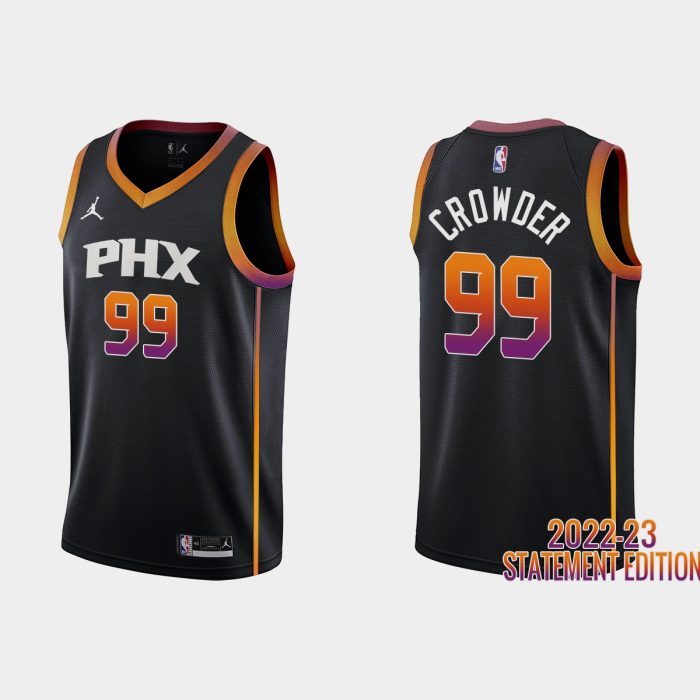 Phoenix Suns Jae Crowder #99 Black 2022-23 Statement Edition Jersey