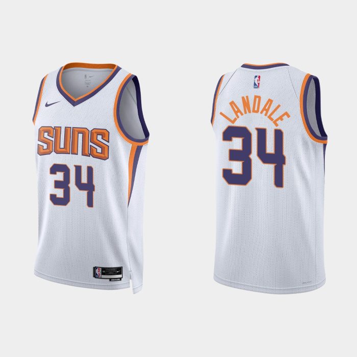 Phoenix Suns Jock Landale #34 Association Edition White Jersey