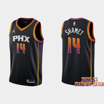 Phoenix Suns Landry Shamet #14 Black 2022-23 Statement Edition Jersey