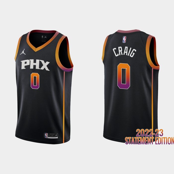 Phoenix Suns Torrey Craig #0 Black 2022-23 Statement Edition Jersey