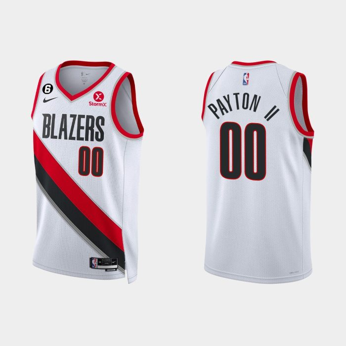 Portland Trail Blazers Gary Payton II #00 Association Edition White Jersey