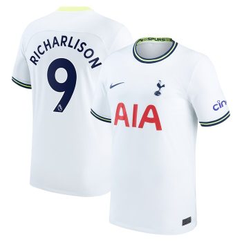 Richarlison Tottenham Hotspur Youth 2022-23 Home Breathe Stadium Replica Player Jersey - White