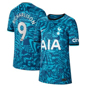 Richarlison Tottenham Hotspur Youth 2022-23 Third Replica Player Jersey - Blue