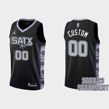 San Antonio Spurs All Players #00 Black 2022-23 Statement Edition Jersey
