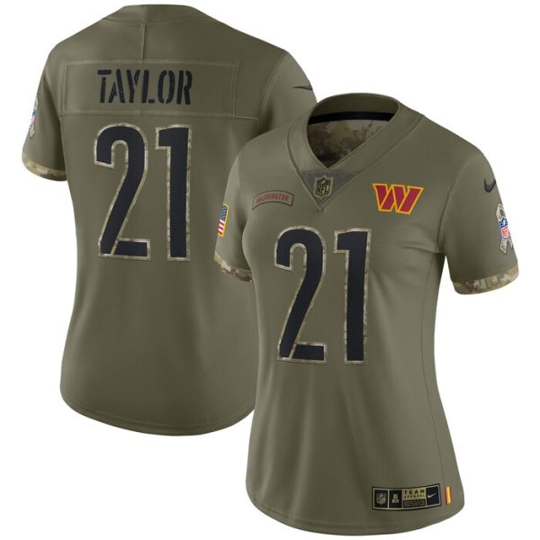 Sean Taylor Washington Commanders Women 2022 Salute To Service Retired Player Limited Jersey - Olive