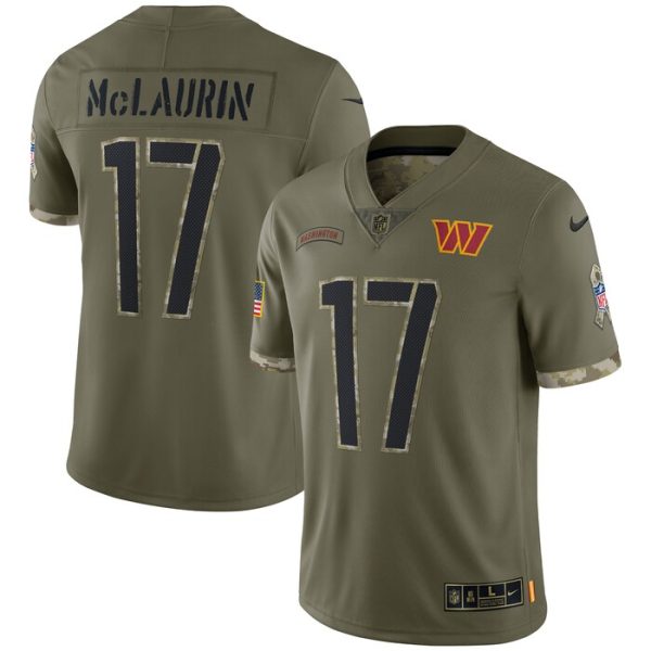 Terry McLaurin Washington Commanders 2022 Salute To Service Limited Jersey - Olive