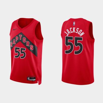 Toronto Raptors #55 Josh Jackson Icon Edition Red Jersey 2022-23