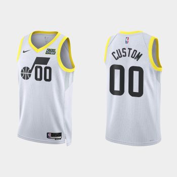 Utah Jazz #00 Custom 2022-23 Association Edition White Jersey
