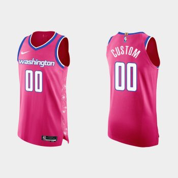 Washington Wizards #00 Custom Cherry Blossom City Pink Jersey