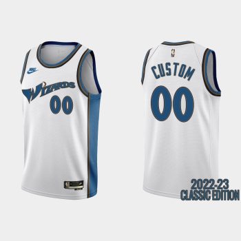 Washington Wizards Custom #00 2022-23 Classic Edition White Jersey