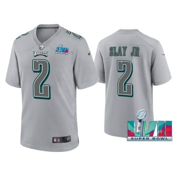 Darius Slay Jr Philadelphia Eagles Super Bowl LVII Gray Atmosphere Jersey