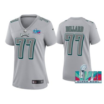 Women Andre Dillard Philadelphia Eagles Super Bowl LVII Gray Atmosphere Jersey