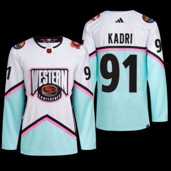 2023 NHL All-Star Calgary Flames Nazem Kadri Jersey Western Conference White #91