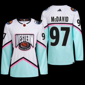 2023 NHL All-Star Edmonton Oilers Connor Mcdavid Jersey Western Conference White #97
