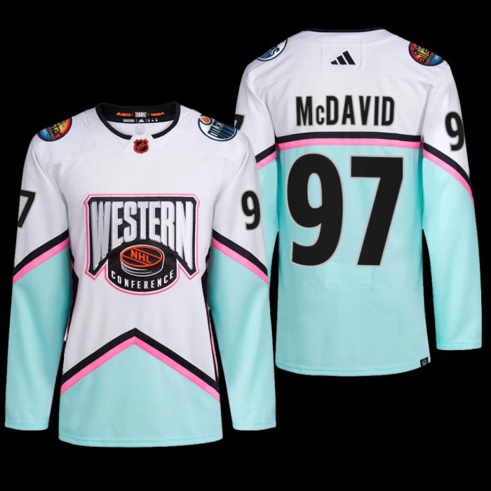 2023 NHL All-Star Edmonton Oilers Connor Mcdavid Jersey Western Conference White #97