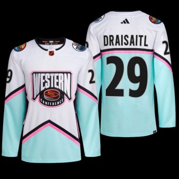 2023 NHL All-Star Edmonton Oilers Leon Draisaitl Jersey Western Conference White #29