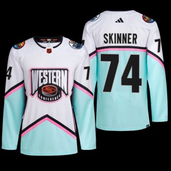 2023 NHL All-Star Edmonton Oilers Stuart Skinner Jersey Western Conference White #74
