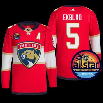 2023 NHL All-Star Florida Panthers Aaron Ekblad Jersey Pro Red #5
