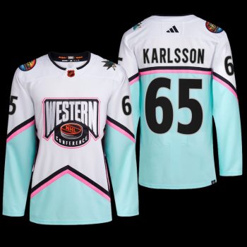 2023 NHL All-Star San Jose Sharks Erik Karlsson Jersey Western Conference White #65