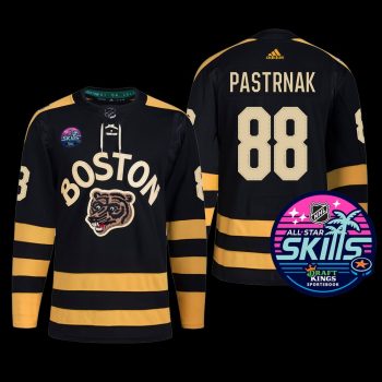 2023 NHL All-Star Skills Boston Bruins David Pastrnak Jersey Reverse Retro Black #88