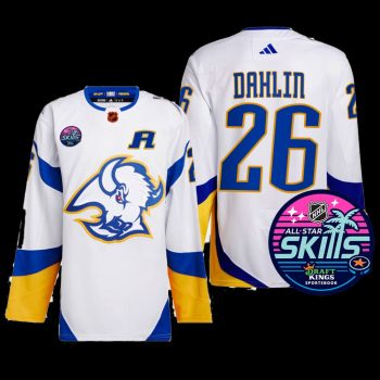 2023 NHL All-Star Skills Buffalo Sabres Rasmus Dahlin Jersey Reverse Retro White #26