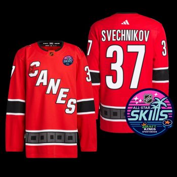 2023 NHL All-Star Skills Carolina Hurricanes Andrei Svechnikov Jersey Reverse Retro Red #37
