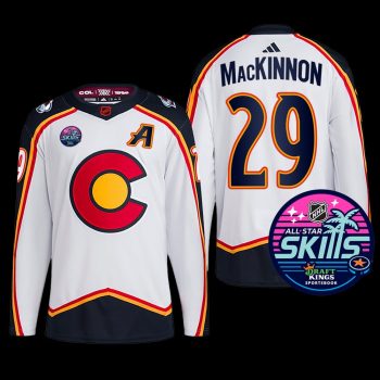 2023 NHL All-Star Skills Colorado Avalanche Nathan Mackinnon Jersey Reverse Retro White #29