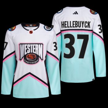 2023 NHL All-Star Winnipeg Jets Connor Hellebuyck Jersey Western Conference White #37