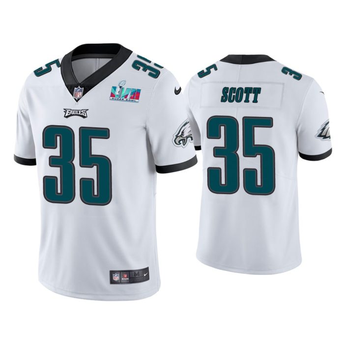 Boston Scott Philadelphia Eagles Super Bowl LVII White Vapor Limited Jersey