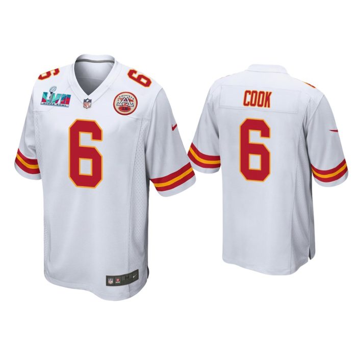 Bryan Cook Kansas City Chiefs Super Bowl LVII White Game Jersey