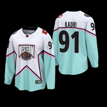 Calgary Flames 2023 NHL All-Star Jersey Nazem Kadri White #91 Western Conference