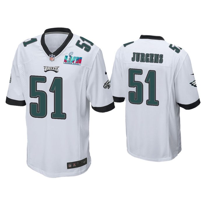 Cam Jurgens Philadelphia Eagles Super Bowl LVII White Game Jersey