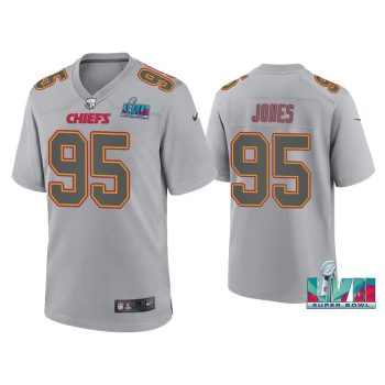 Chris Jones Kansas City Chiefs Super Bowl LVII Gray Atmosphere Jersey