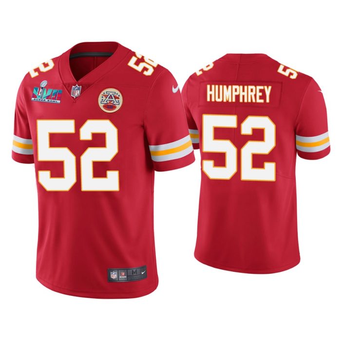 Creed Humphrey Kansas City Chiefs Super Bowl LVII Red Vapor Limited Jersey