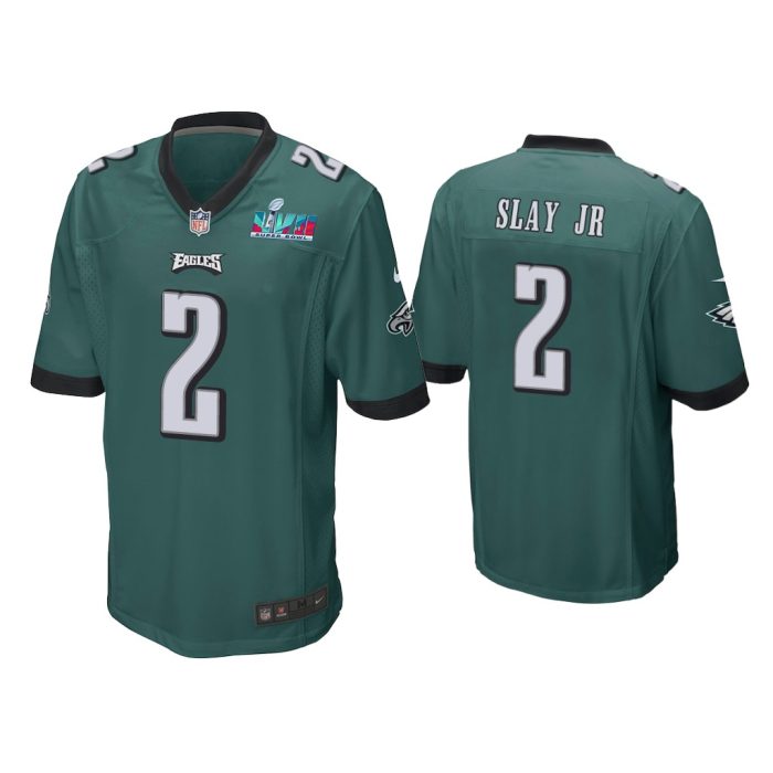 Darius Slay Jr Philadelphia Eagles Super Bowl LVII Midnight Green Game Jersey