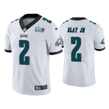 Darius Slay Jr Philadelphia Eagles Super Bowl LVII White Vapor Limited Jersey