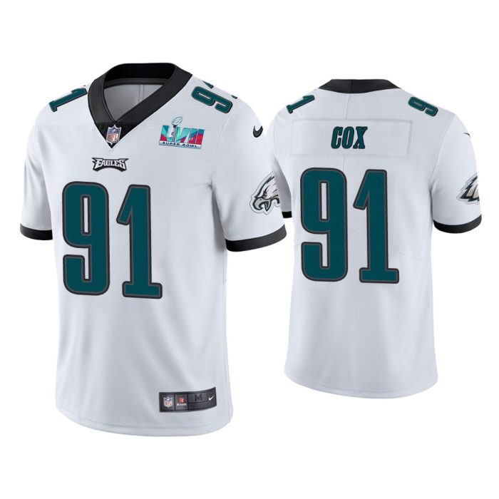 Fletcher Cox Philadelphia Eagles Super Bowl LVII White Vapor Limited Jersey