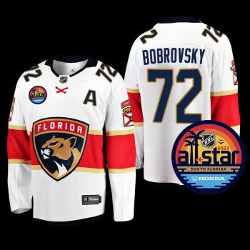 Florida Panthers #72 Sergei Bobrovsky White 2023 NHL All-Star Away Jersey