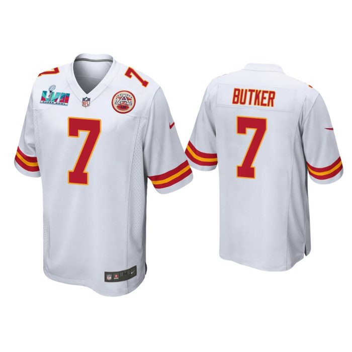 Harrison Butker Kansas City Chiefs Super Bowl LVII White Game Jersey