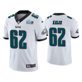 Jason Kelce Philadelphia Eagles Super Bowl LVII White Vapor Limited Jersey