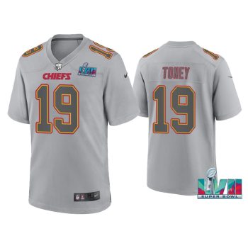 Kadarius Toney Kansas City Chiefs Super Bowl LVII Gray Atmosphere Jersey