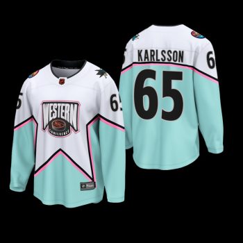 San Jose Sharks 2023 NHL All-Star Jersey Erik Karlsson White #65 Western Conference