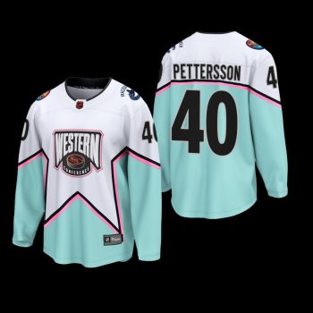 Vancouver Canucks 2023 NHL All-Star Jersey Elias Pettersson White #40 Western Conference